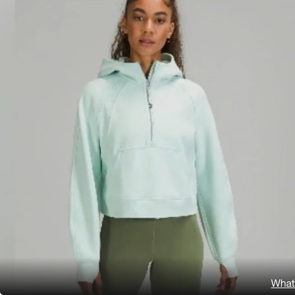 Lululemon Oversized Scuba Half Zip Mint Green Size XS/S - Picture 10 of 10